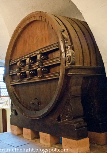 Huge wine barrel