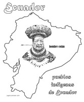 Láminas Y Dibujos Indígenas De Ecuador Para Colorear
