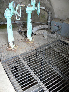 Inside the intake tower