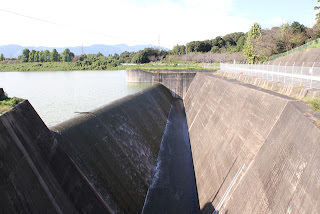 View of flood discharge