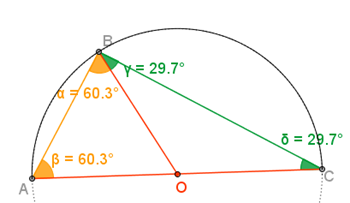 triangolo inscritto in semicirconferenza