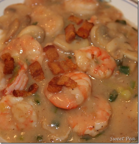Shrimp and Grits - Cheese grits topped with this shrimp concoction is heaven in your mouth! virginiasweetpea.com
