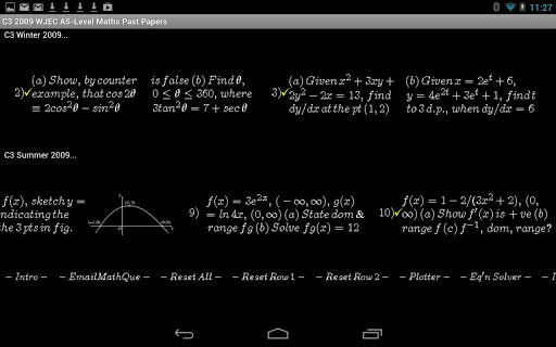 C3 EdExcel 2011Past Papers