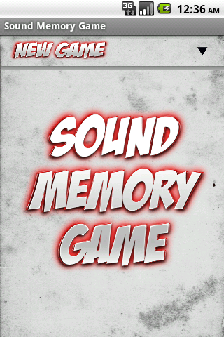 Sound Memory Game