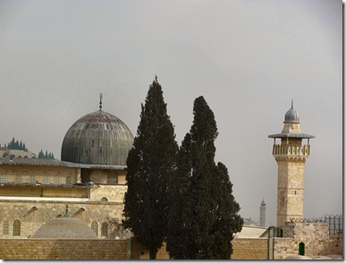 Al-Asqa Mosque Dome and Minaret