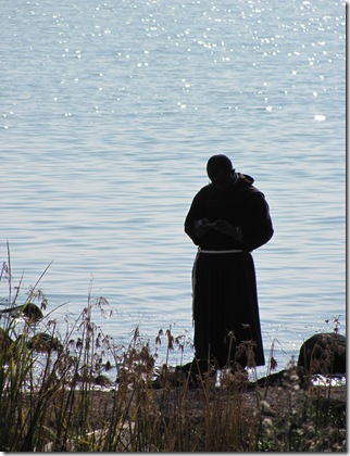 Monk at Seashore