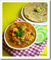 Prathy's veg kurma and parotta