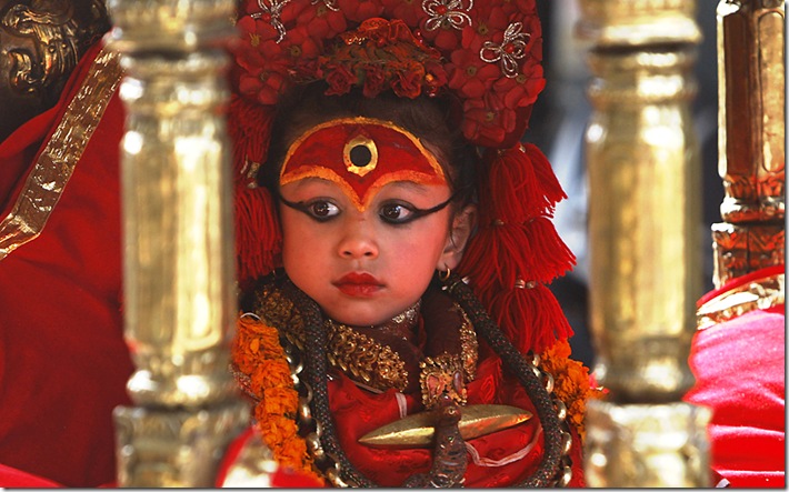 APTOPIX Nepal Living Goddess