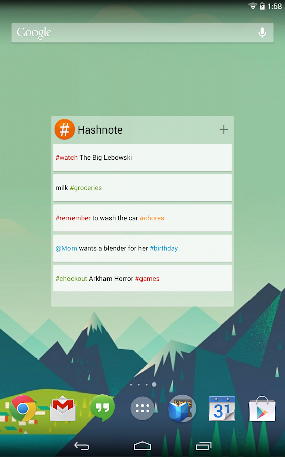    Hashnote- screenshot  