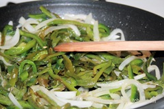 Poblano pepper strips with cream | Mexican Recipe Poblano pepper strips with cream | Mexican Recipe
