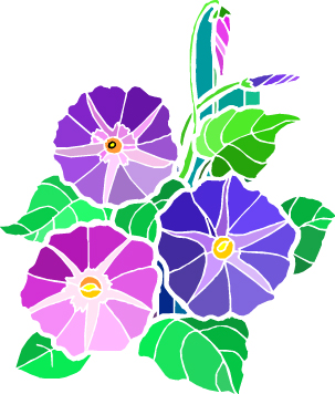 Flower clip art of lovely gardens