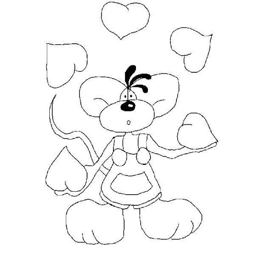 san valentin dibujos para colorear de san valentin