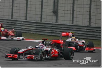 18.04.2010 Shanghai, China, 
Jenson Button (GBR), McLaren Mercedes - Formula 1 World Championship, Rd 4, Chinese Grand Prix, Sunday Race - www.xpb.cc, EMail: info@xpb.cc - copy of publication required for printed pictures. Every used picture is fee-liable. © Copyright: Batchelor / xpb.cc