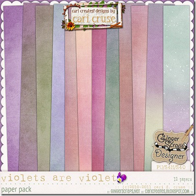 Violets Are Violet {the papers}