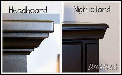 headboard and nightstand molding