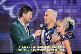 Flavio y Gisela discuten con el jurado.JPG