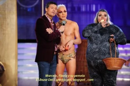 Marcelo, Flavio y su gemela.JPG