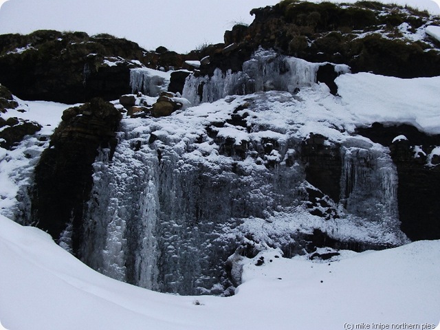 nine standards frozen waterfall
