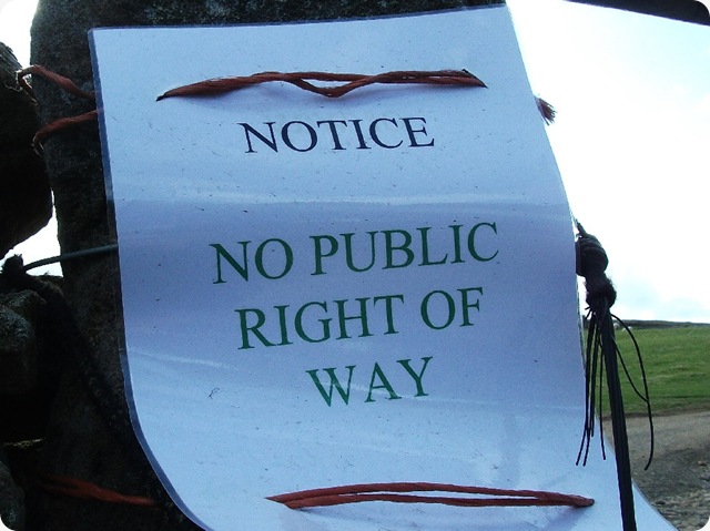 no right of way