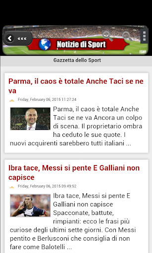 Notizie di Sport