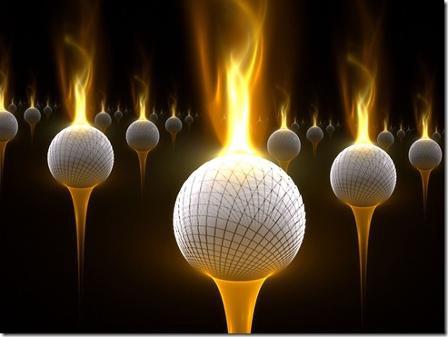 Burning-Golf-Balls-Wallpaper