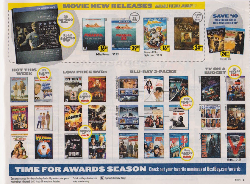 Best Buy Media Prices (January 9 15, 2011) DVD Talk Forum