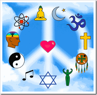 Para a Paz é necessário a convergência para uma só 'Religião' - a Do Amor!