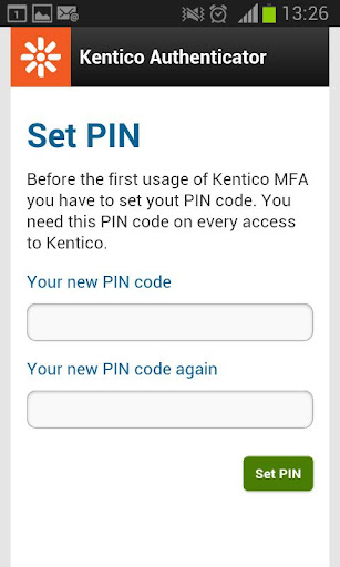 Kentico Authenticator