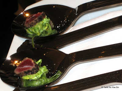 Seared Tuna on Avocado and Wasabi Salad - Photo by Taste As You Go