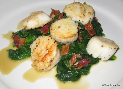 Sea Scallops with Bacon Butter Sauce - Photo by Taste As You Go