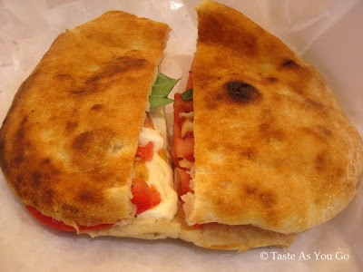 Housemade Mozzarella, Local Tomato & Basil Sandwich from Pane Bianco in Phoenix, AZ - Photo by Taste As You Go