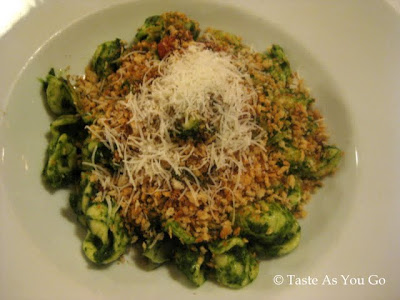 Orecchiette Pugliese with Broccoli Rabe and Pecorino at Bond 45 in New York, NY - Photo by Taste As You Go