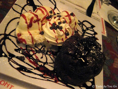 Chocolate Lava Cake at The Waterfront Crabhouse in Long Island City, NY - Photo by Taste As You Go