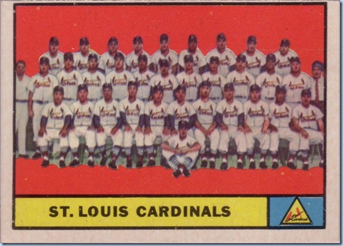 1961 Topps Cardinals