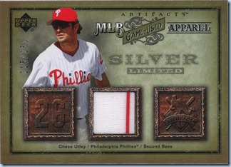 2006 UD Artifacts Utley Jersey 215 of 250