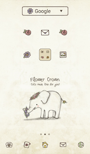 coco flower crown dodol theme