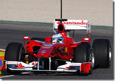 Fernando Alono su Ferrari F10