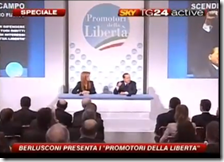 Berlusconi presenta i promotori della libertà