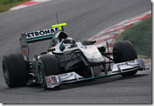 Rosberg con la Mercedes