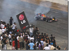 L'esibizione della Red Bull sul circuito di Yeongam