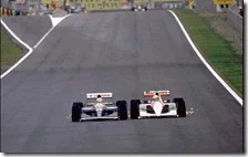 Mansell supera Senna nel gran premio di Spagna del 1991