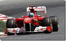 Alonso nelle prove libere del gran premio di Spagna 2011