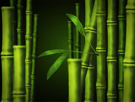 Cara membuat pohon bambu - Belajar Photoshop