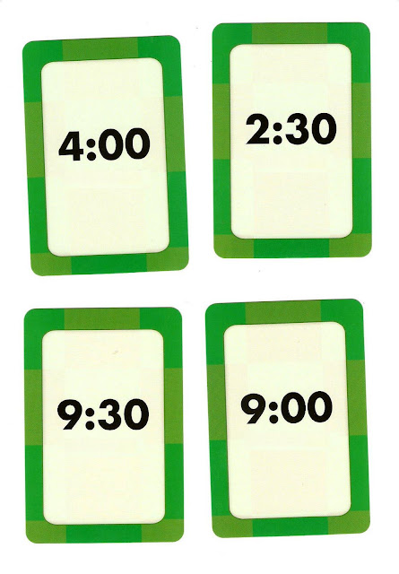 FICHAS PARA APRENDER LA HORA