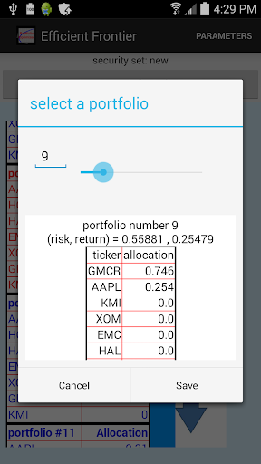 【免費財經App】Efficient Frontier Portfolios-APP點子