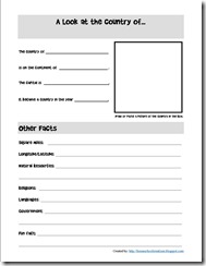 Country Factsheet Notebooking Page
