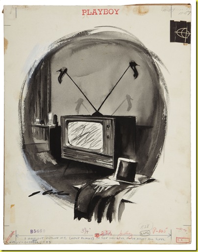 Jack Cole. Original Art. Playboy Oct 1957