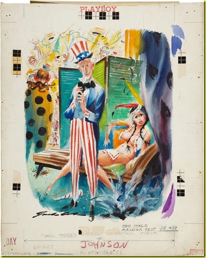 Jack Cole. Original Art. Playboy Jan 1958