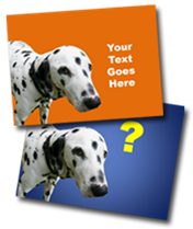 PowerPoint slide graphic of sweet funny dog dalmation