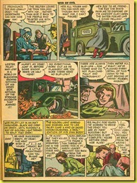 Vintage back issue rare comic page showing a hearse.